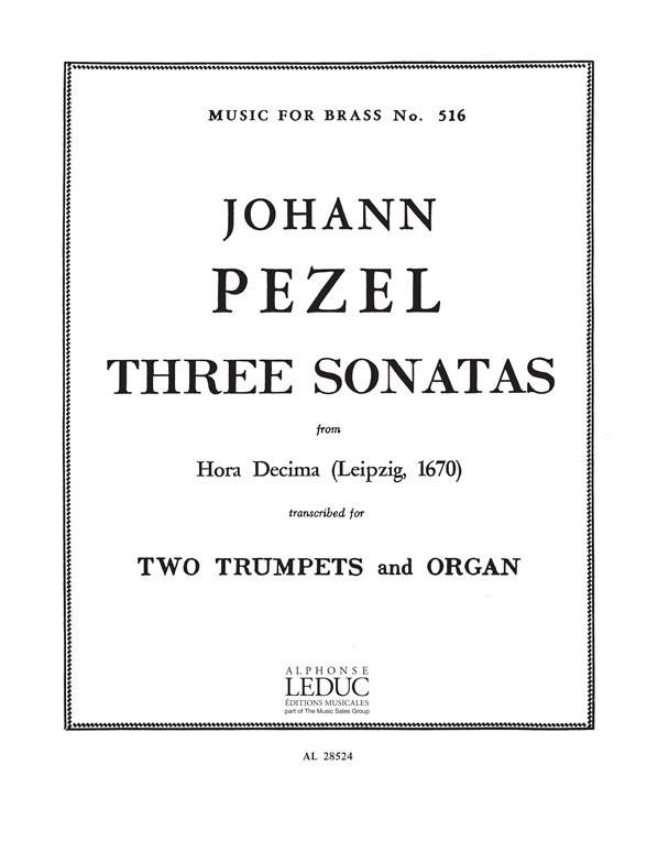 3 sonatas pour 2 trumpets et orgue
