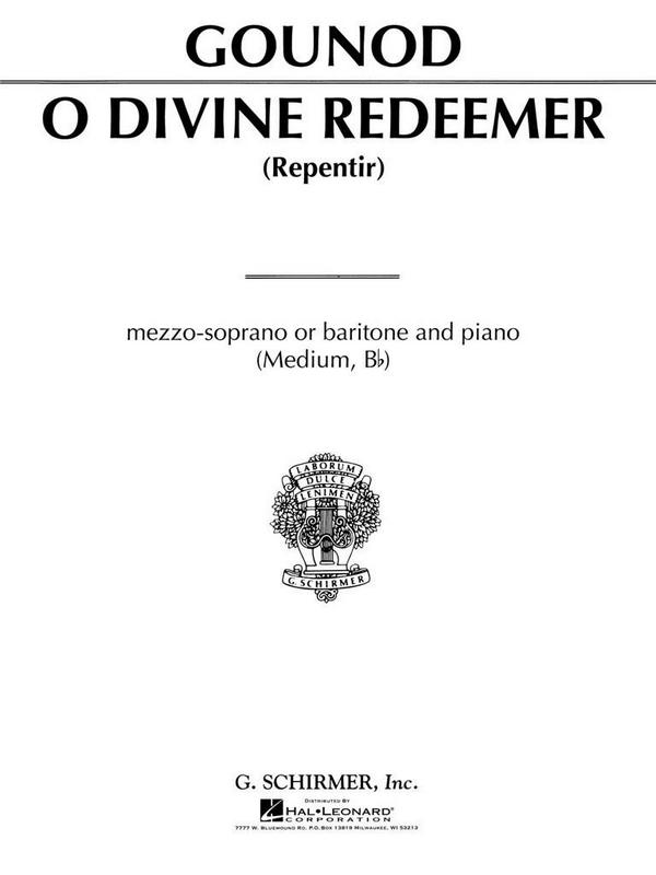 O devine Redeemer for mezzo soprano