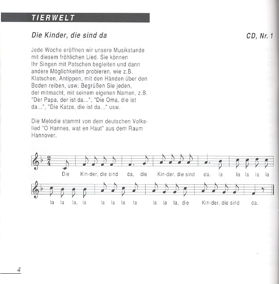 Tierwelt (+CD) Liederbuch