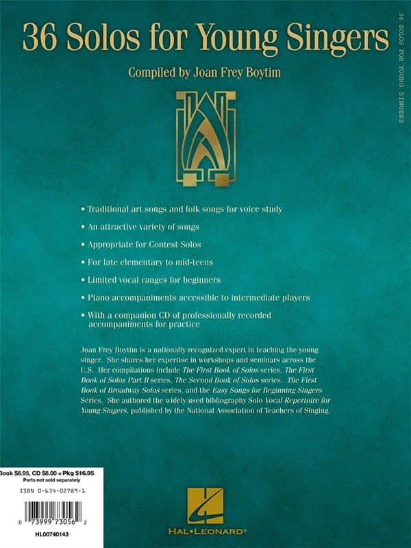 36 solos for young Singers (+Audio-Online-Access)