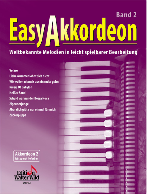 Easy Akkordeon Band 2 weltbekannte Melodien