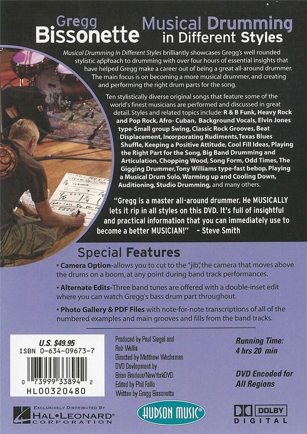 Musical Drumming in Different Styles 2 DVD Set