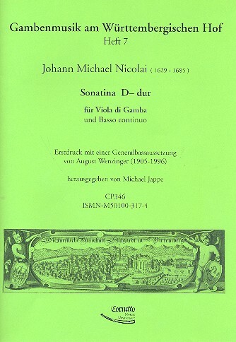 Sonatina D-Dur für Viola da Gamba