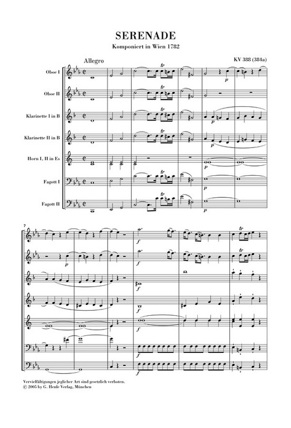 Serenade c-Moll KV388