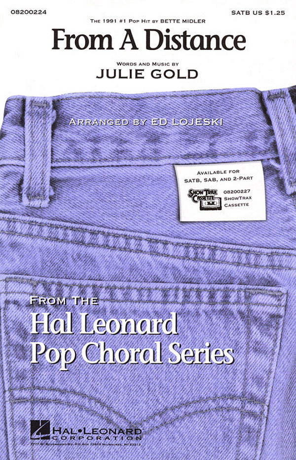 From a Distance for mixed chorus (SATB)