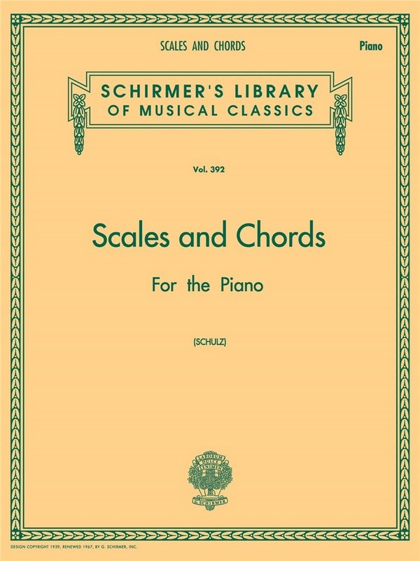Scales and chords for piano