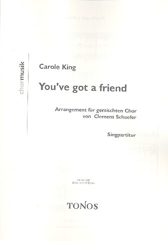 You've got a friend für gem Chor a cappella