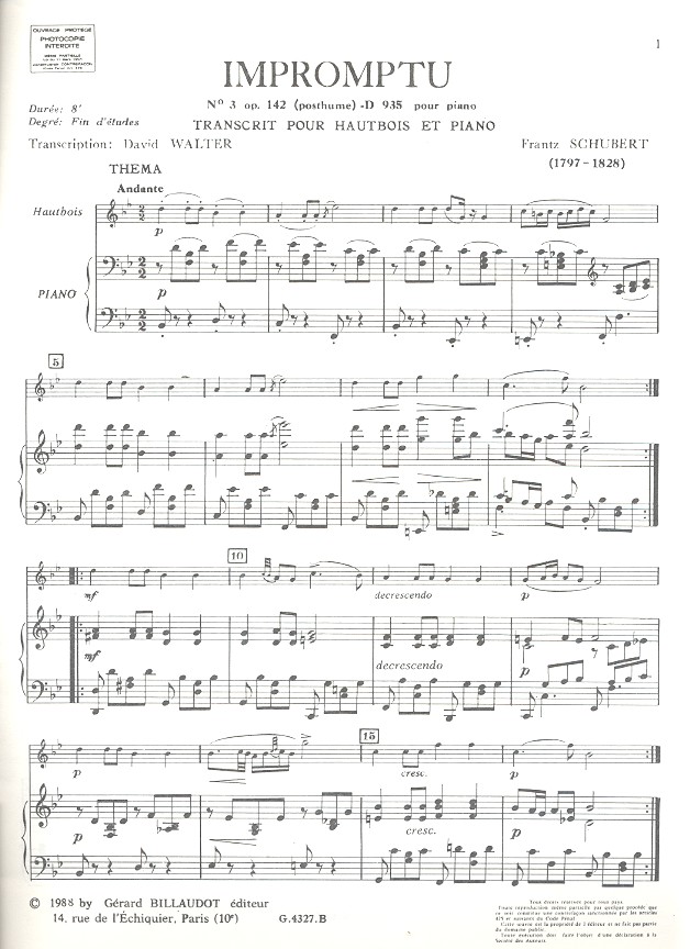 Impromptu no.3 op.142 D935