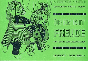 Üben mit Freude Band 2 für 1-2 Sopranblockflöten