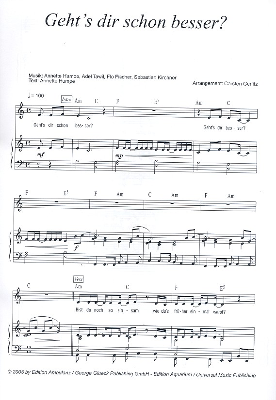 Geht's dir schon besser: