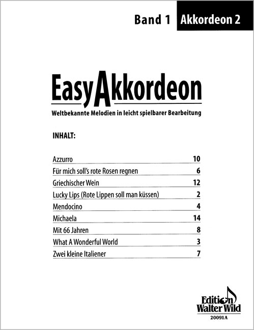 Easy Akkordeon Band 1