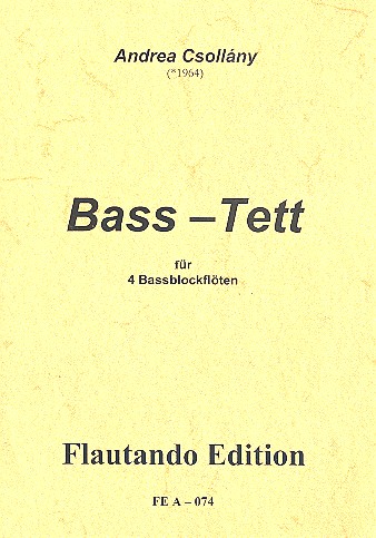 Bass-Tett für 4 Baßblockflöten