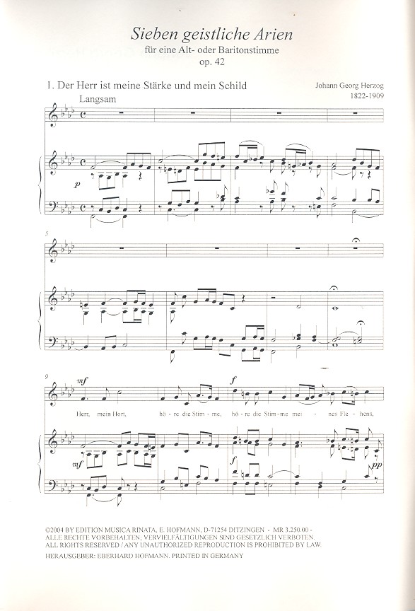 7 geistliche Arien op.42
