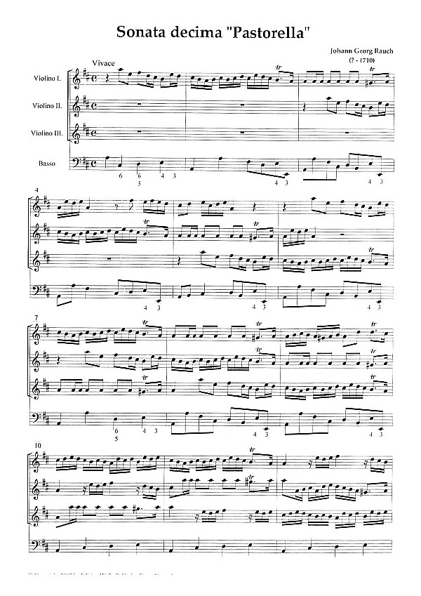 Sonata decima Pastorella