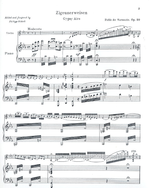 Zigeunerweisen op.20 für