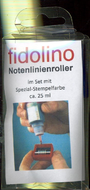 Fidolino Notenlinien-Rollstempel 2x m2