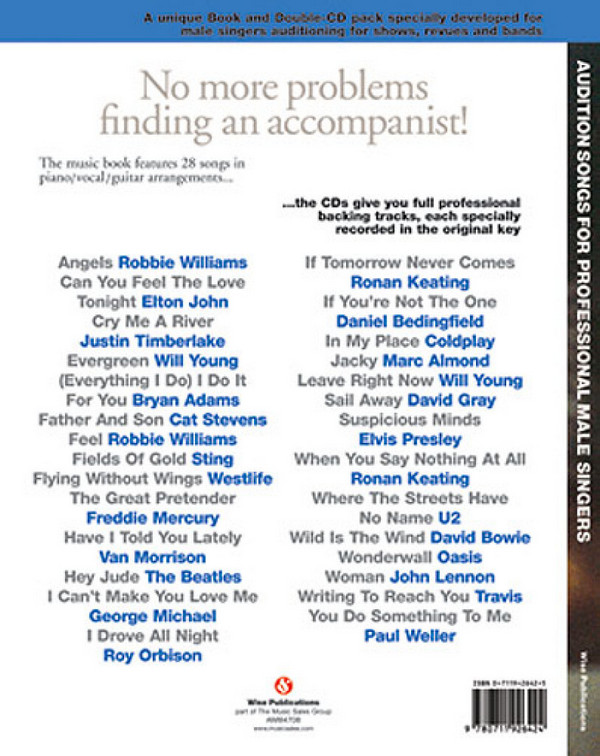 Audition songs for professional