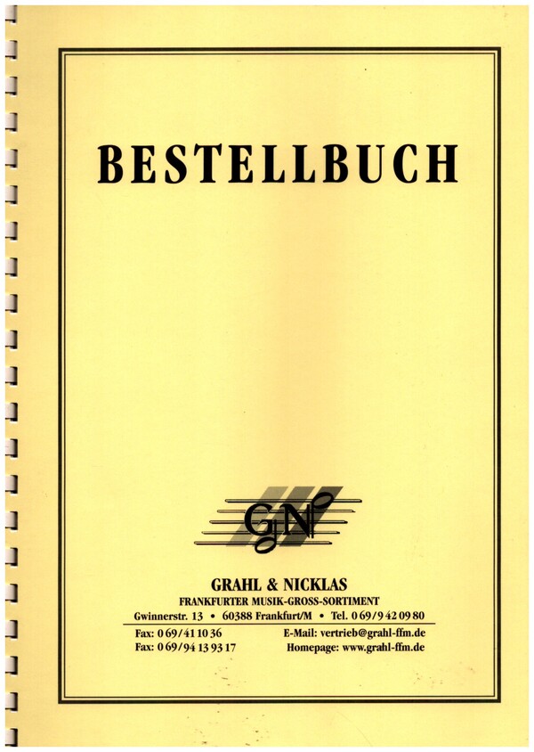 Grahl Bestellbuch