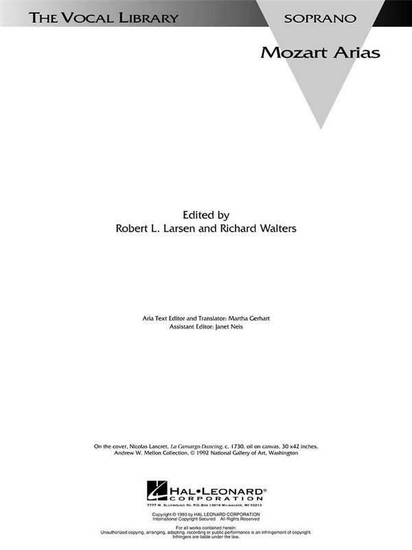 Mozart Arias (+Audio Access)