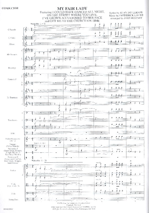 My Fair Lady for orchestra