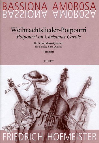 Weihnachtslieder-Potpourri für 4 Kontrabässe
