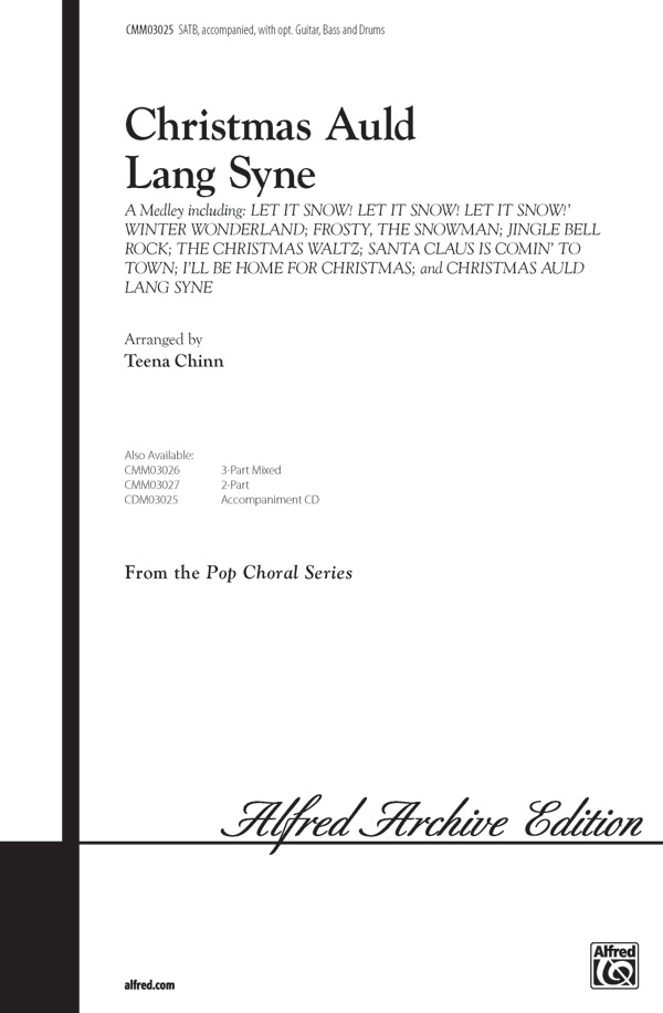 Christmas Auld lang syne for mixed chorus