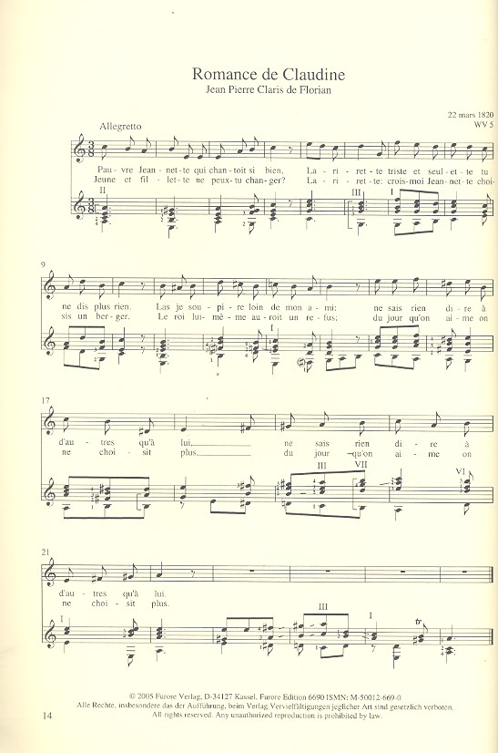 Frühe französische Lieder 