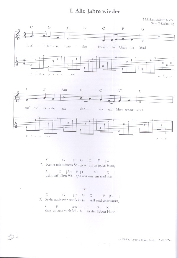 Weihnachtslieder einfach begleiten mit der Gitarre