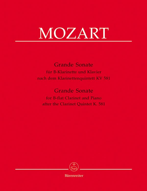 Grande Sonate nach dem Klarinettenquintett KV581