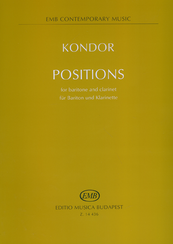 Positions for baritone and clarinet