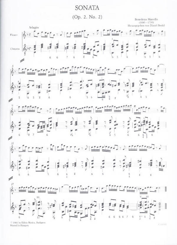 Sonata in re minore op.2,2 per flauto e chitarra