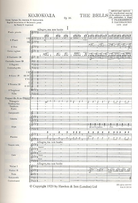 Die Glocken op. 35 HPS 898