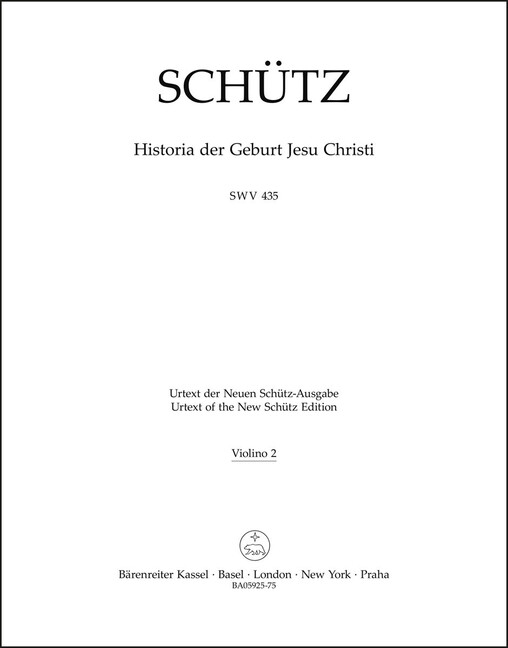 Historia der Geburt Jesu Christi - Violine 2