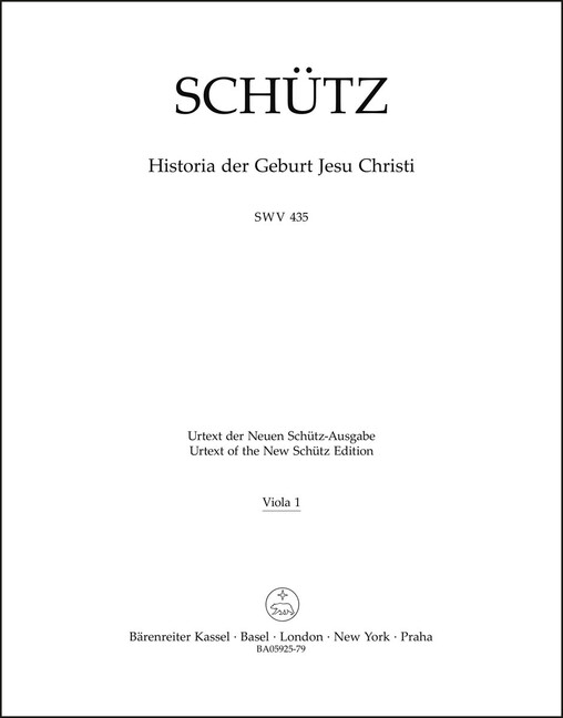 Historia der Geburt Jesu Christi - Viola 1