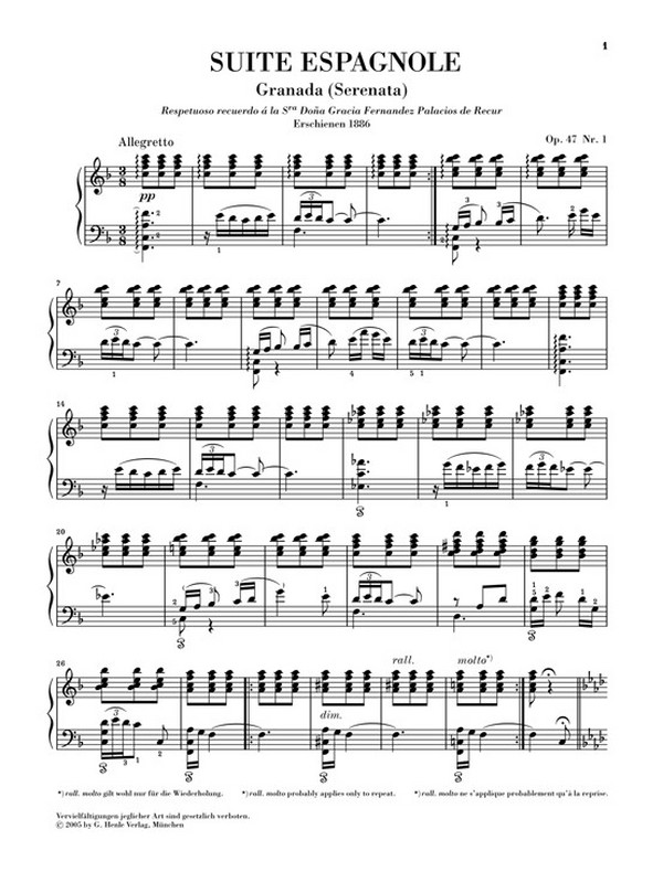 Suite Espagnole op.47