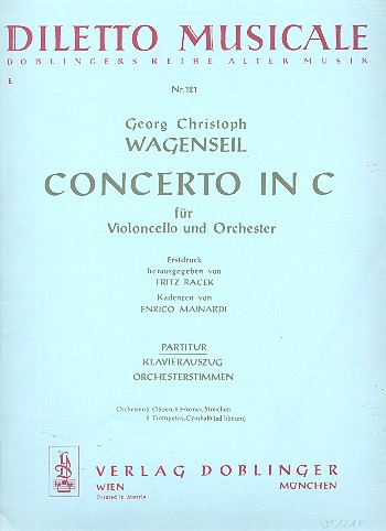 Konzert C-Dur für Violoncello