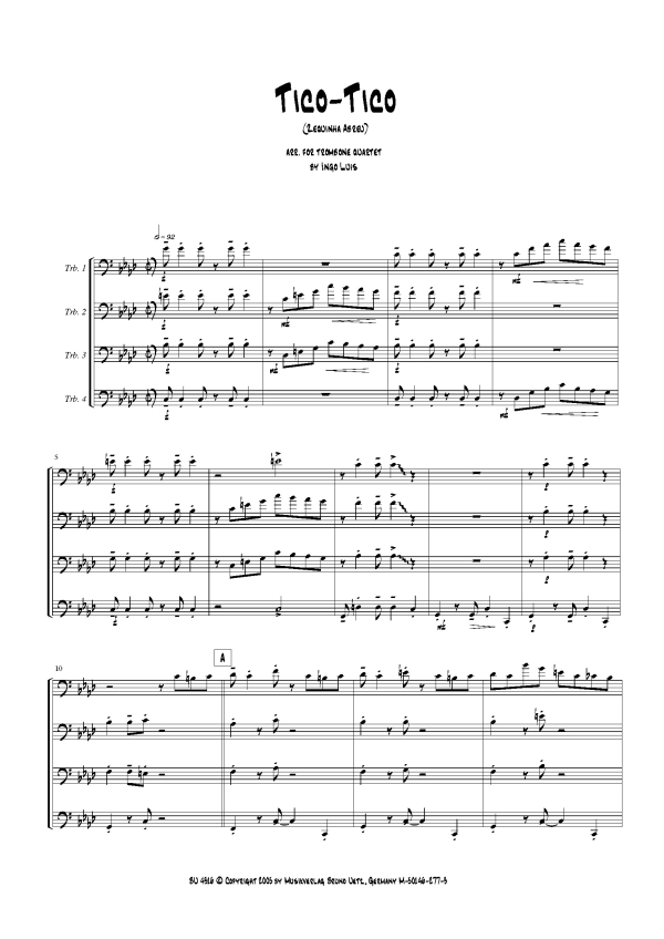 Tico-Tico für 4 Tuben