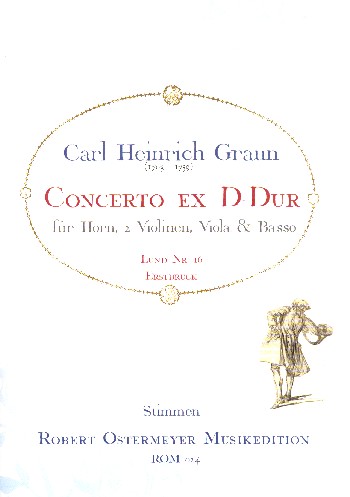 Konzert D-Dur für Horn, 2 Violinen,
