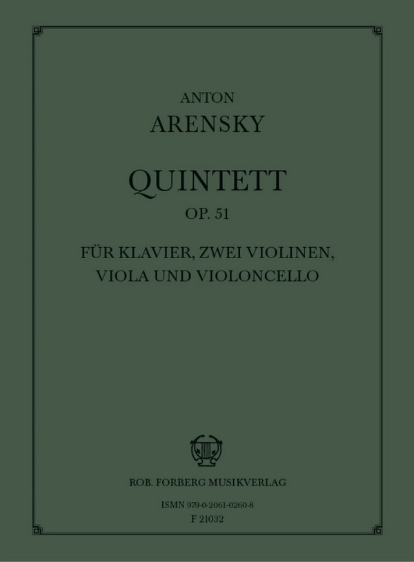Quintett op.51 für Klavier und