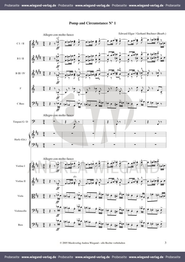 Pomp and Circumstance no.1 für