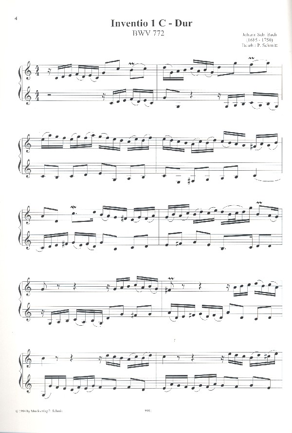 Sämtliche zweistimmigen Inventionen