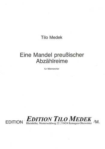 Eine Mandel preußischer Abzählreime