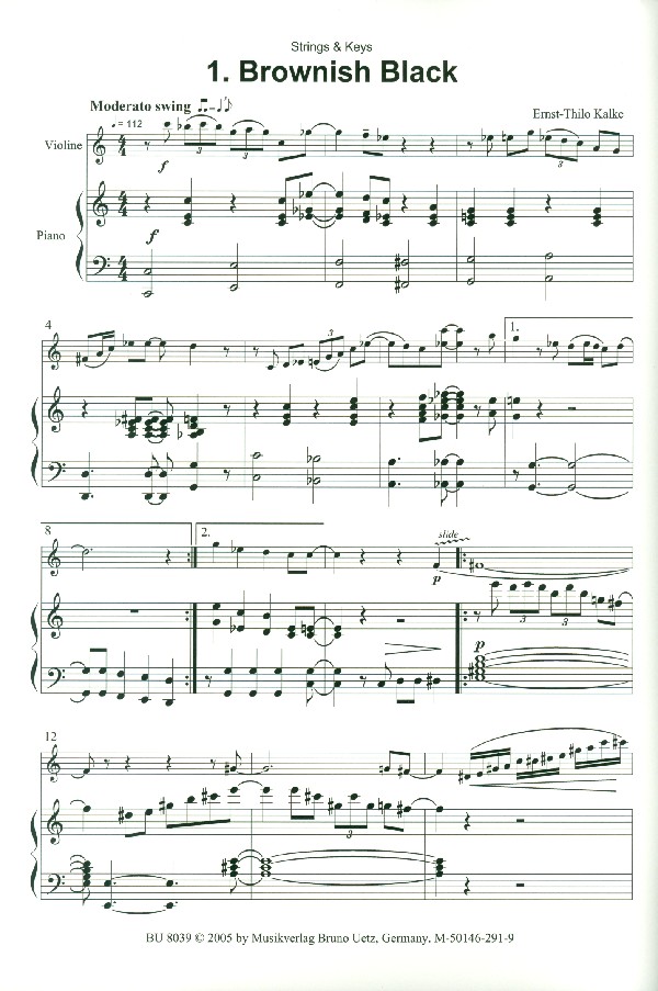 Strings and Keys für Violine und Klavier