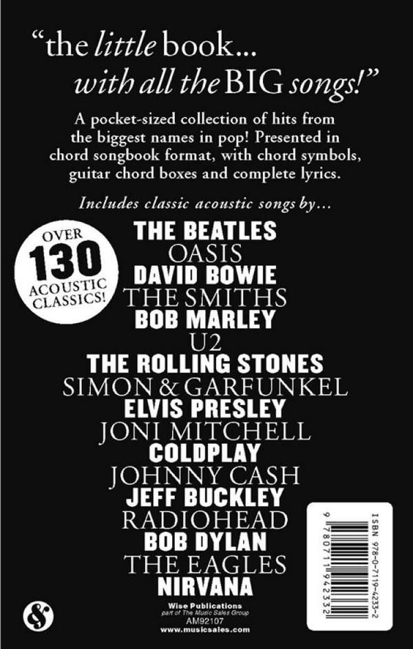 The little black Songbook: Acoustic Hit Songs