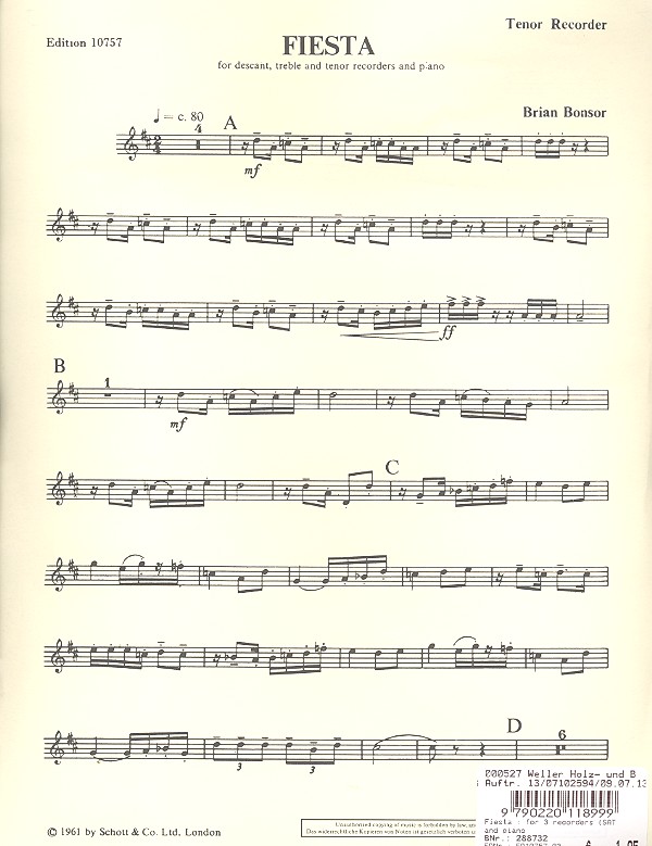 Fiesta for 3 recorders (SAT)