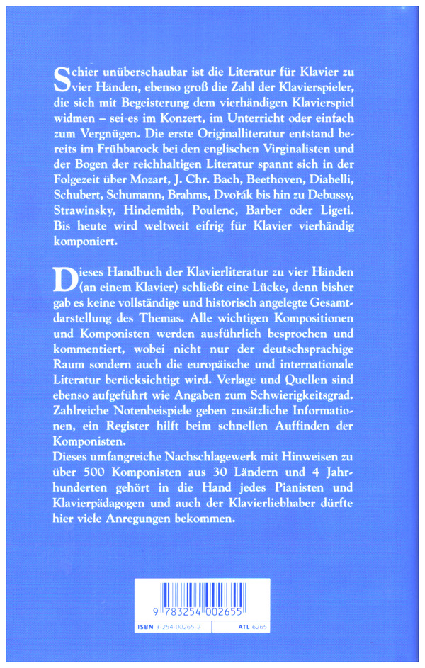 Handbuch der Klavierliteratur