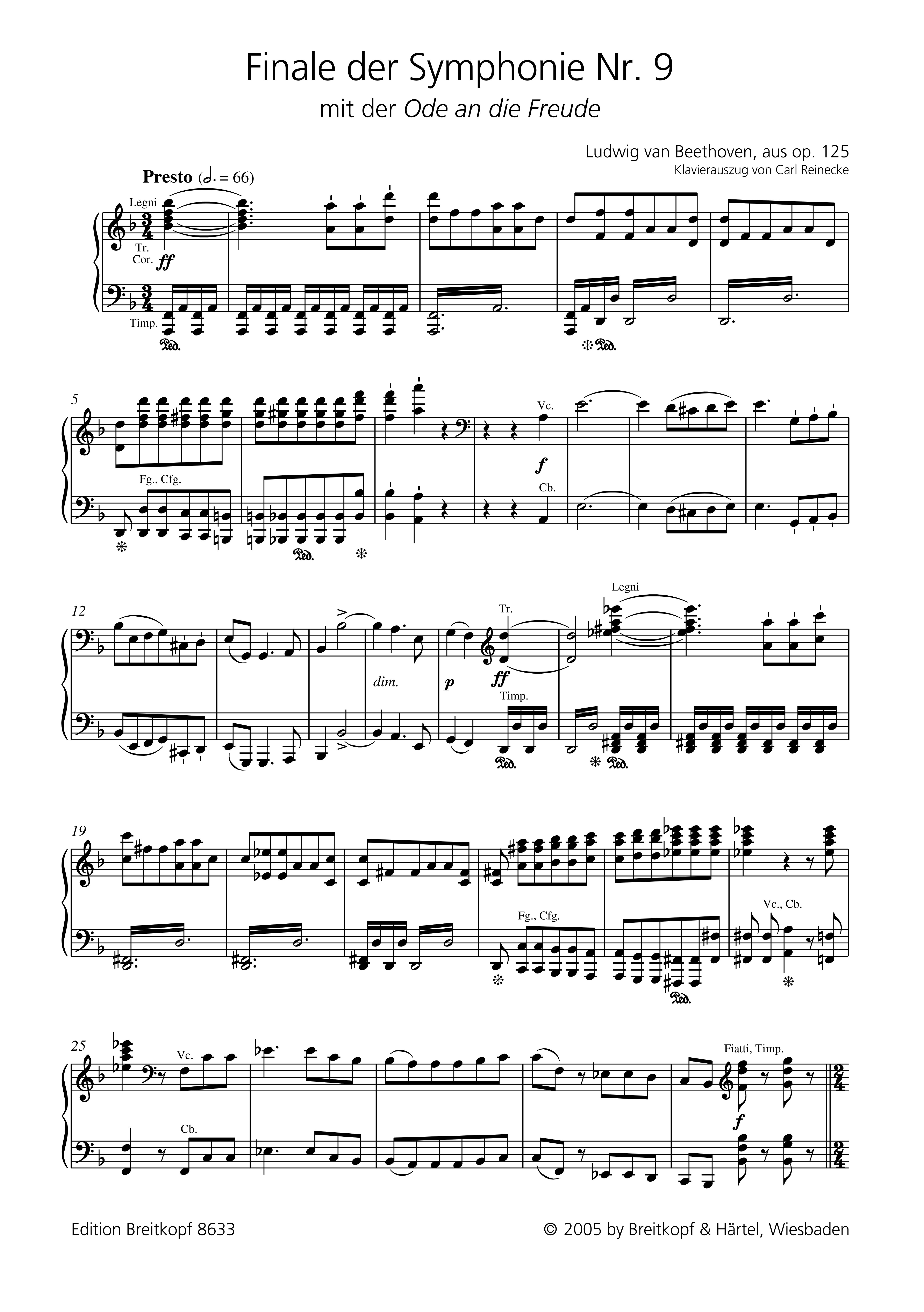 Finale der Sinfonie d-Moll Nr.9 op.125