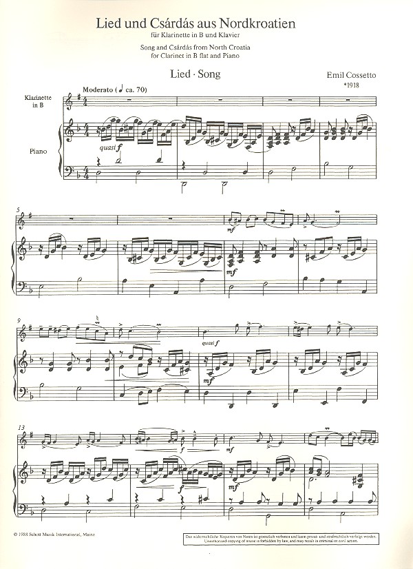 Csárdás-Kompositionen