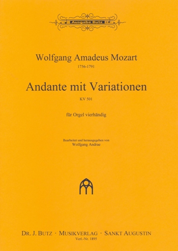 Andante mit Variationen KV501 für Klavier zu 4 Händen