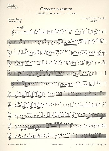 Concerto a quattro TWV 43: d 3